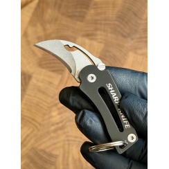 Складной нож-брелок Gorillas BBQ EDC 7 см Черный (KN1210)