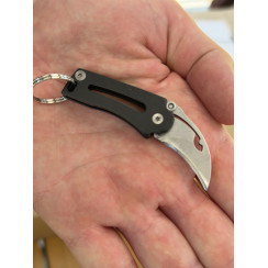 Складной нож-брелок Gorillas BBQ EDC 7 см Черный (KN1210)
