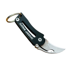 Складной нож-брелок Gorillas BBQ EDC 7 см Черный (KN1210)